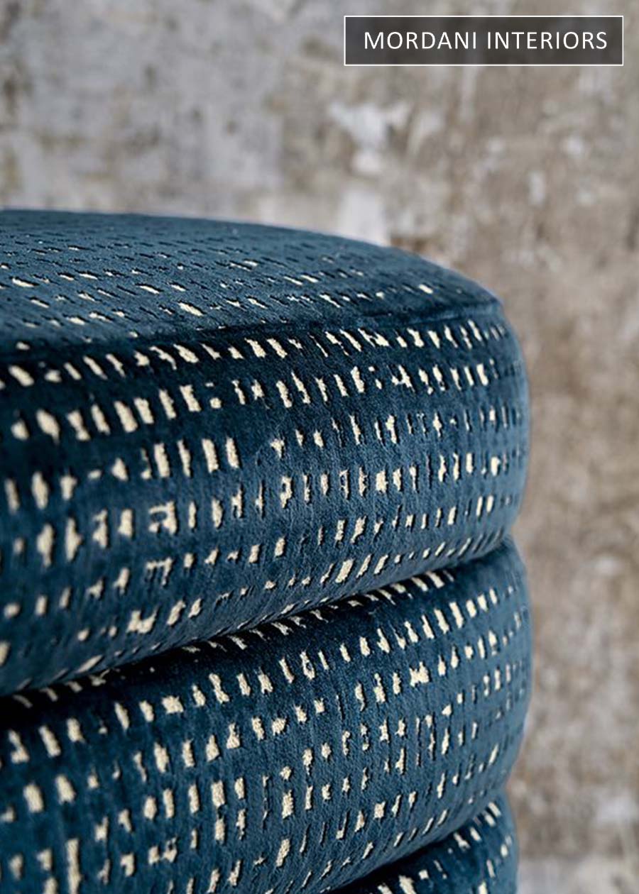 Teal Self Jacquard Upholstery